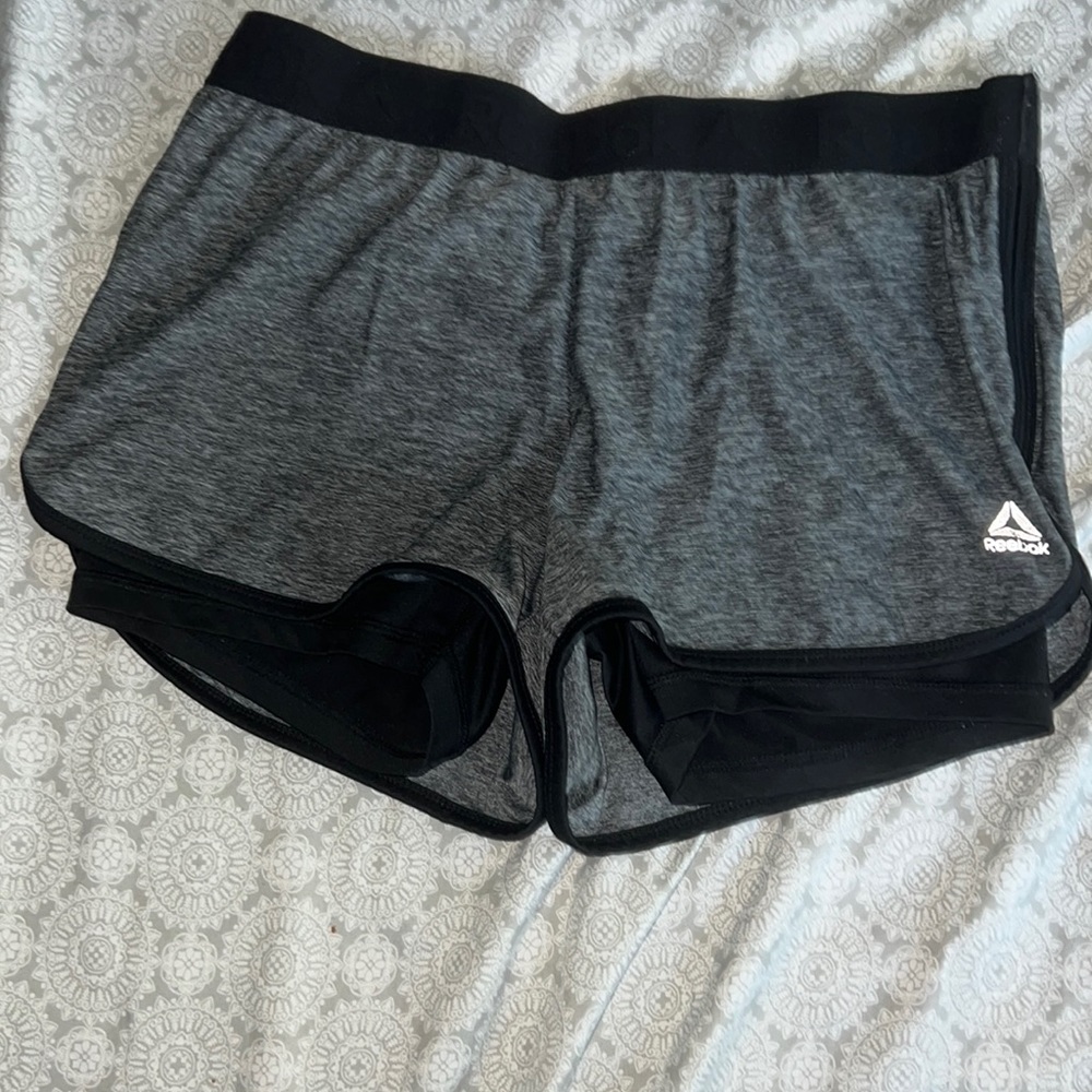 Grey Reebok running shorts